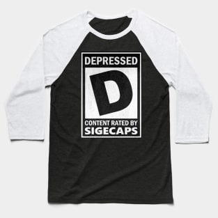 Rated D For Depressed Baseball T-Shirt